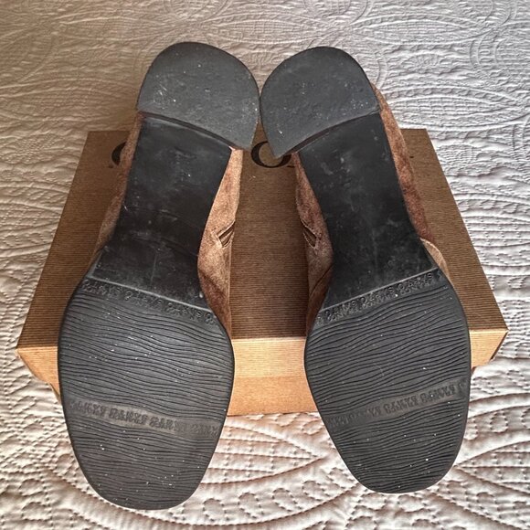 Franco Sarto Brown Suede heeled boots 8.5M - Picture 4 of 6